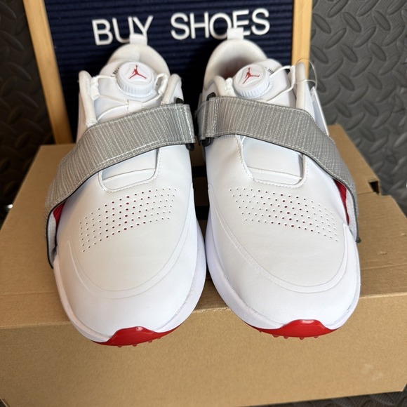 Nike Air Jordan Air Rev Golf Shoes Size 9.5 White  Black / Metallic Silver main image 6